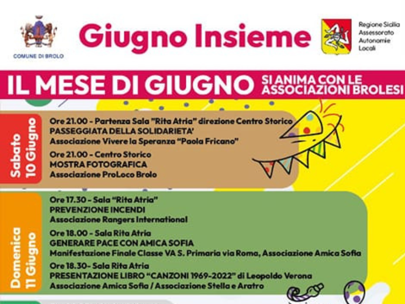 Giugno Insieme a Brolo...