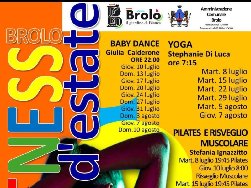7 Luglio - 10 Agosto 2025 - BROLO FITNESS d'estate