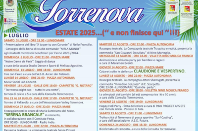5 Luglio - 7 Settembre 2025 - Estate Torrenova 2025