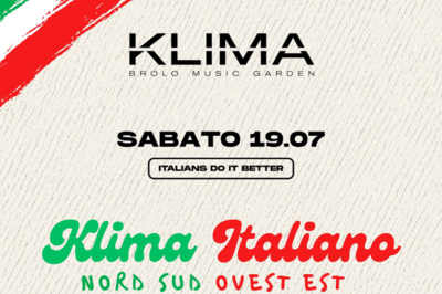 19 Luglio 2025 - Sabato Italiano - Klima Brolo Music Garden 