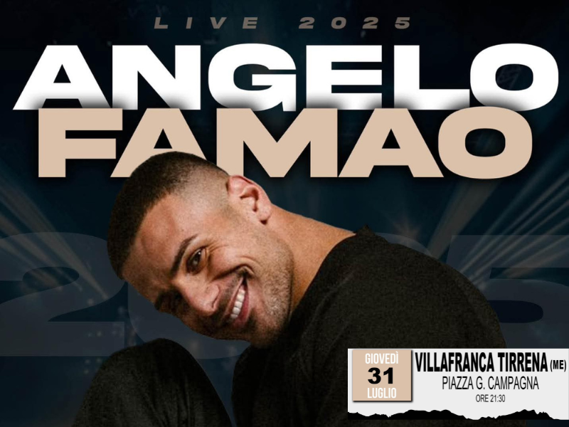 31 Luglio 2025 - Angelo Famao in concerto a Villafranca Tirrena 31 Luglio 2025 - Angelo Famao in concerto a Villafranca Tirrena