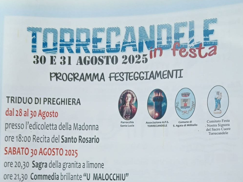 30-31 Agosto 2025 - Torrecandele in Festa 