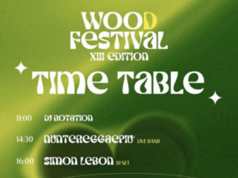 1 Maggio 2026 - XIII Edizione Wood Festival a San Marco D'Alunzio 1 Maggio 2026 - XIII Edizione Wood Festival a San Marco D'Alunzio