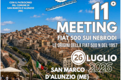 26 Luglio 2026 - 11° Meeting Fiat 500 sui Nebrodi